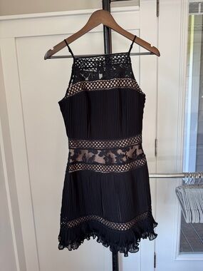 chinese dress ladies Mia Crochet Lace Midi Dress